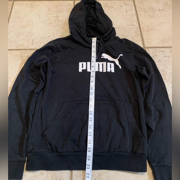 Puma Pullover Hoodie Sweatshirt - Black - Size M/M (Medium) - Picture 5 of 5